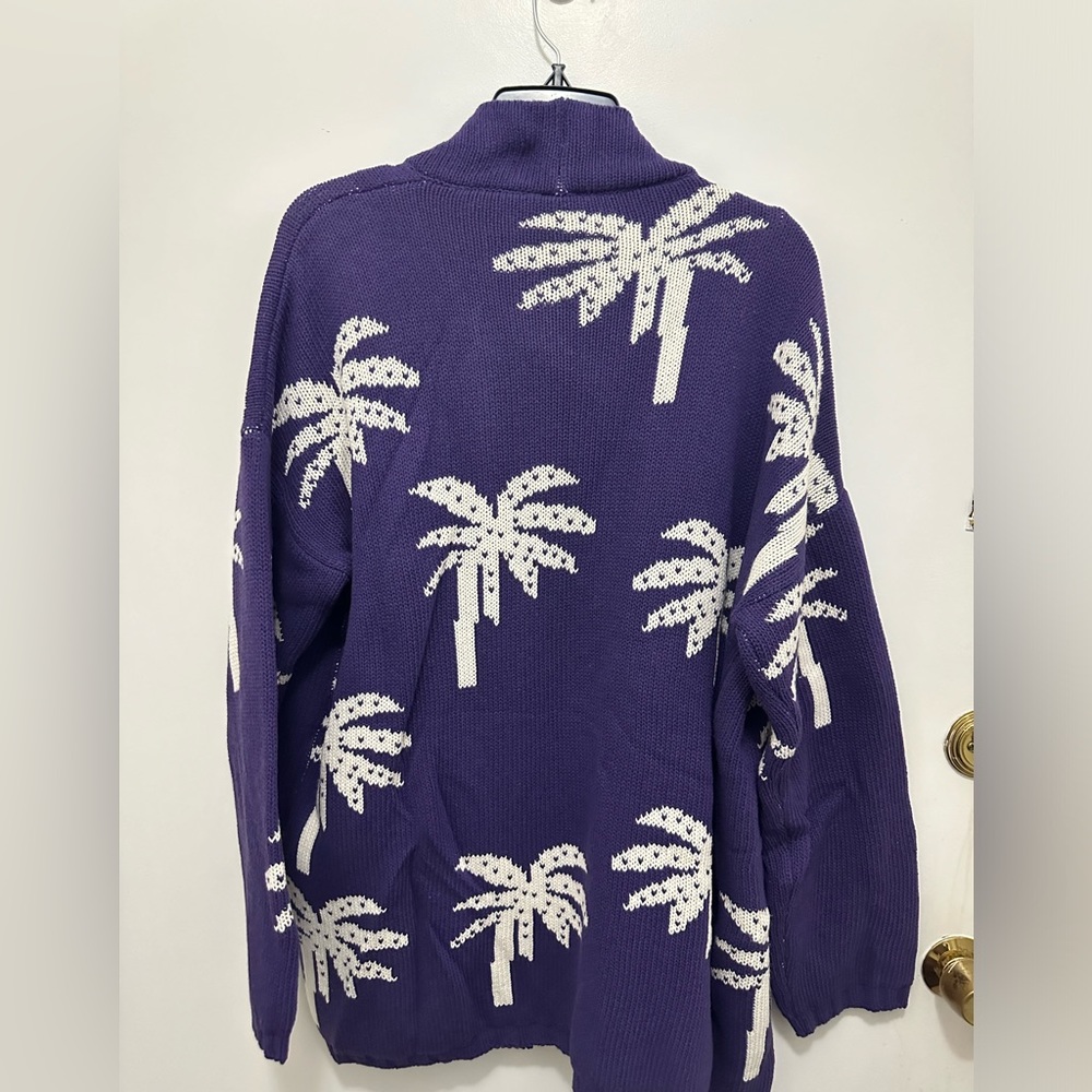 Next cotton open front sweater size M